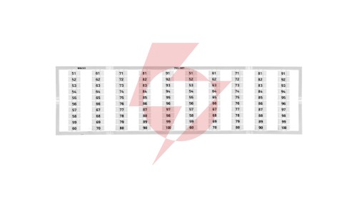 Oznaczniki WMB 2x 51-100 793-607 /5szt./