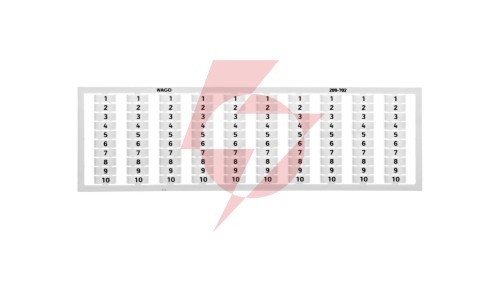 Ramka z oznacznikami 10x 1-10 209-702 /5szt./