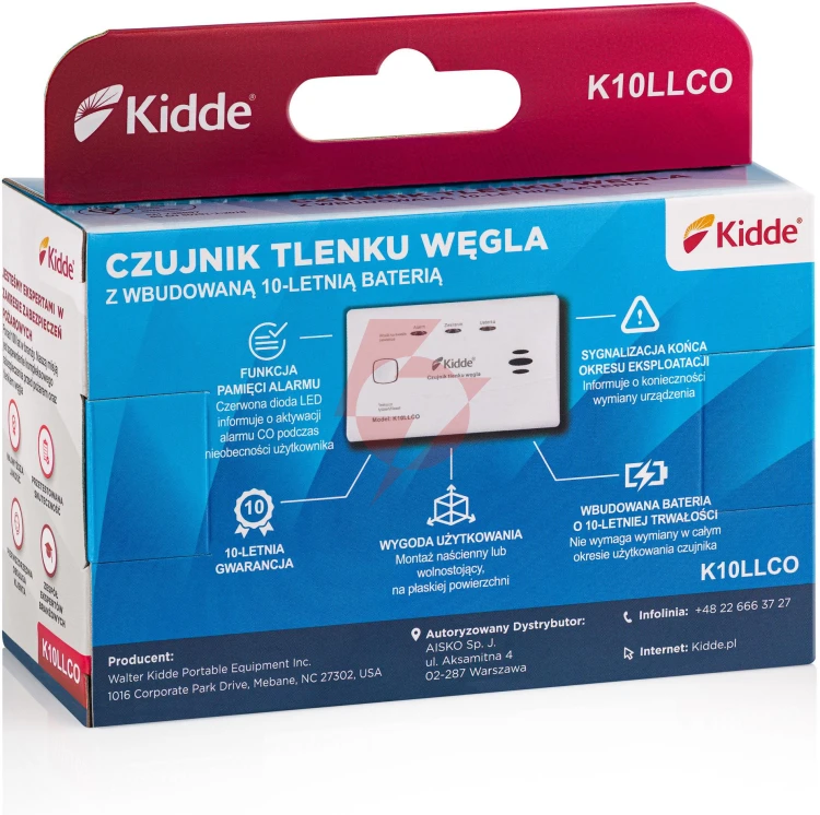 Czujnik czadu kidde k10llco