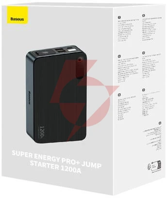 Powerbank booster baseus super jump starter c00245700111-00 12000mah 12v 1200a + kable krokodylki