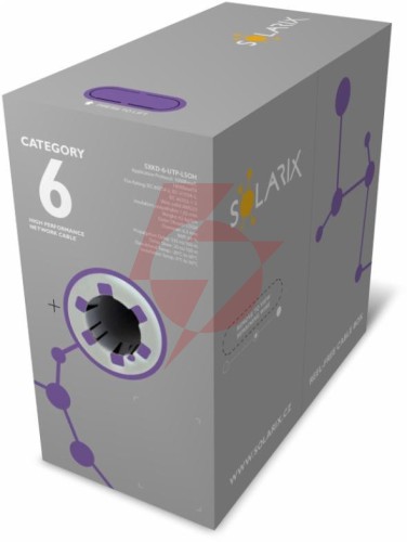 Kabel skrętka solarix cat.6 u/utp lsoh dca 305m