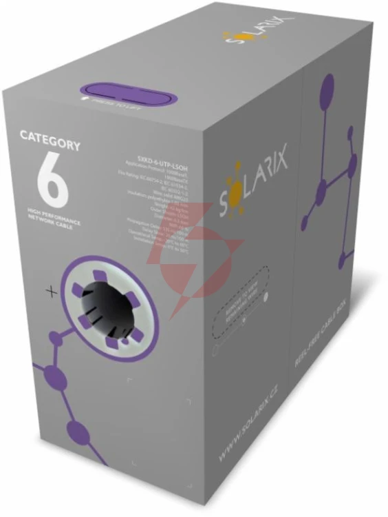 Kabel skrętka solarix cat.6 u/utp lsoh dca 305m