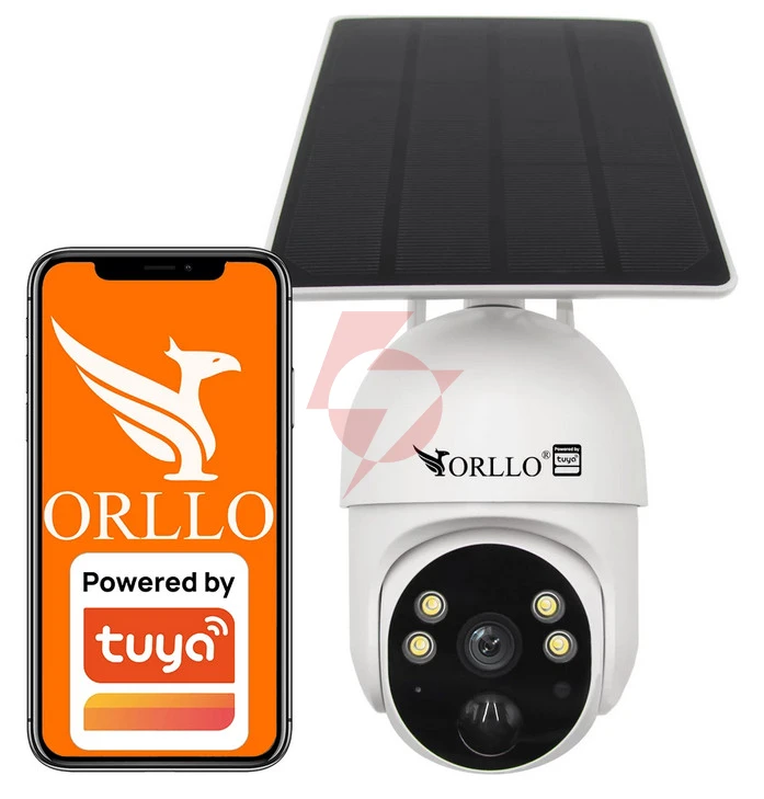 Kamera ip bezprzewodowa 4g lte obrotowa z panelem solarnym orllo tz1 pro