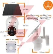 Kamera ip bezprzewodowa 4g lte obrotowa z panelem solarnym orllo tz1 pro