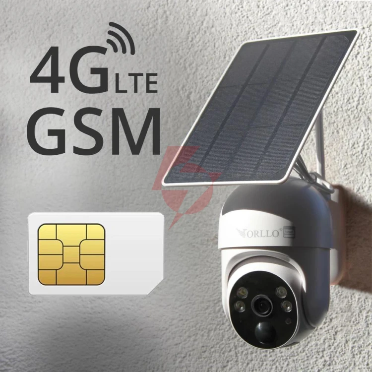 Kamera ip bezprzewodowa 4g lte obrotowa z panelem solarnym orllo tz1 pro
