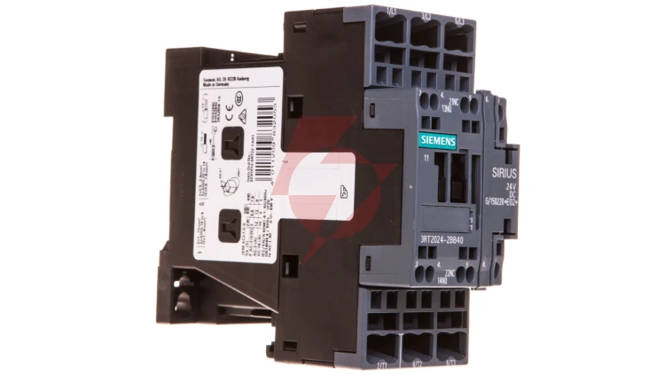 Stycznik mocy 12A 3P 24V DC 1Z 1R S0 3RT2024-2BB40
