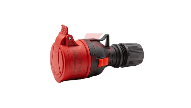 Gniazdo przenośne proste GPP 32/5 TYP B BLACK 921887