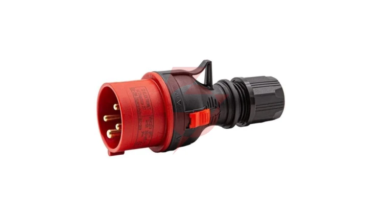 Wtyczka przenośna prosta WPP 16/4 TYP B BLACK 922083