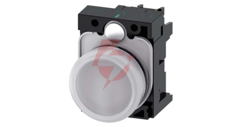 Lampka sygnalizacyjna kompletna 22mm biała LED 24V AC-DC tworzywo przył śrubowe SIRIUS ACT 3SU1102-6AA60-1AA0