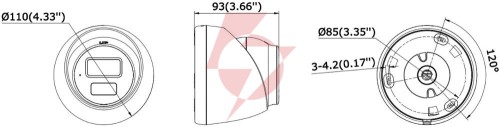 Kamera ip hikvision ds-2cd1361g2-liu 2.8mm pl