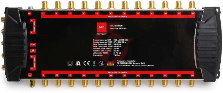 Multiswitch opticum oms 5/24 pro-trq (platinium line)