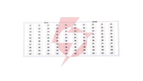 Ramka z oznacznikami 10x 31-40 209-605 /5szt./