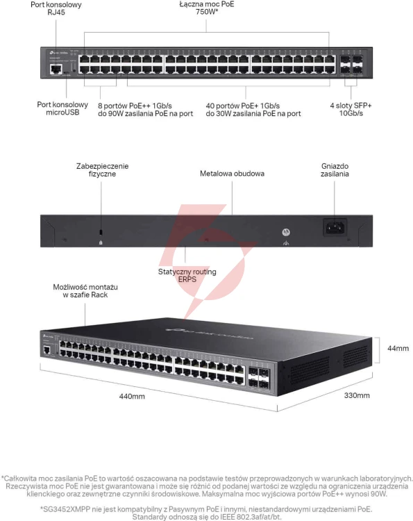 Switch tp-link tl-sg3452xmpp