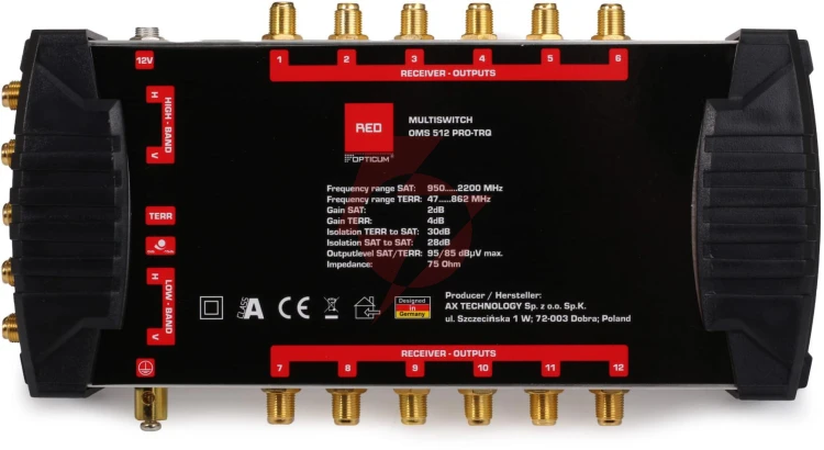 Multiswitch opticum oms 5/12 pro-trq (platinium line)