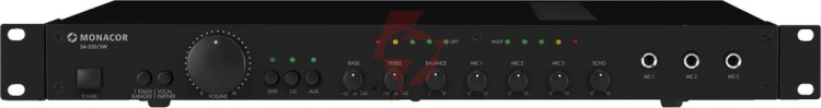 Uniwersalny wzmacniacz miksujący stereo, 100wrms sa-250/sw monacor