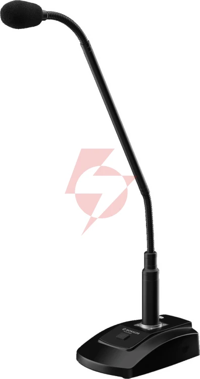 Mikrofon pulpitowy pa (push-to-talk) z modułem dante® ecm-300dt monacor