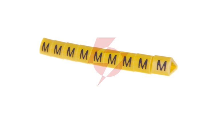 Oznacznik przewodów OZ-1/M żółty E04ZP-01020203500 /100szt./
