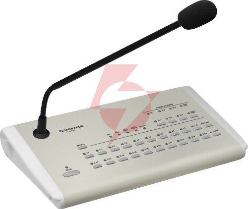 Mikrofon pulpitowy pa, strefowy pa-2400rc monacor