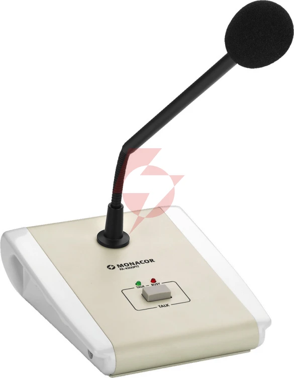 Mikrofon pulpitowy pa (push-to-talk) pa-4300ptt monacor