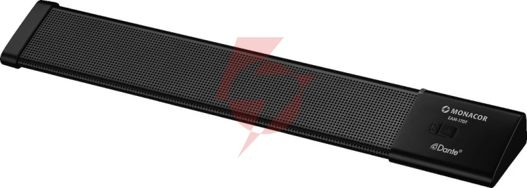 Mikrofon powierzchniowy pa (push-to-talk) z modułem dante® eam-17dt monacor