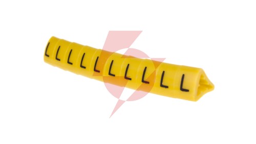 Oznacznik przewodów OZ-2/L żółty E04ZP-01020402300 /100szt./