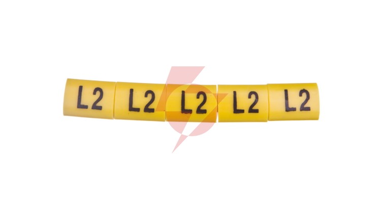 Oznacznik przewodów OZ-2/l2 żółty E04ZP-01020404900 /100szt./