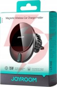 Uchwyt samochodowy magnetyczny z ładowarką indukyjną joyroom jr-zs409 15 w na kratkę wentylacyjną