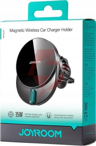 Uchwyt samochodowy magnetyczny z ładowarką indukyjną joyroom jr-zs409 15 w na kratkę wentylacyjną
