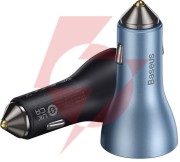 Ładowarka samochodowa baseus golden contractor pro cgjp010013 65 w 2x usb-c 1x usb-a ciemnoszara