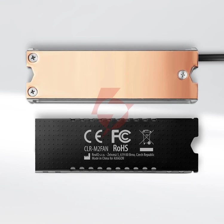 Radiator do dysków axagon clr-m2fan m.2 ssd 13mm z wentylatorem