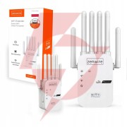 Wzmacniacz sygnału zasięgu sieci wifi 5g repeater zewnętrzny extender zenwire wdr611u 300 mb/s