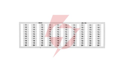 Ramka z oznacznikami 10x 11-20 209-703 /5szt./