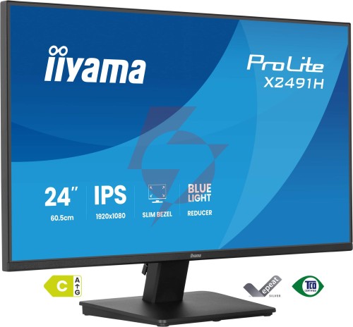 Monitor led iiyama x2491h-b1 hdmi dipslayport ips 120hz 1ms
