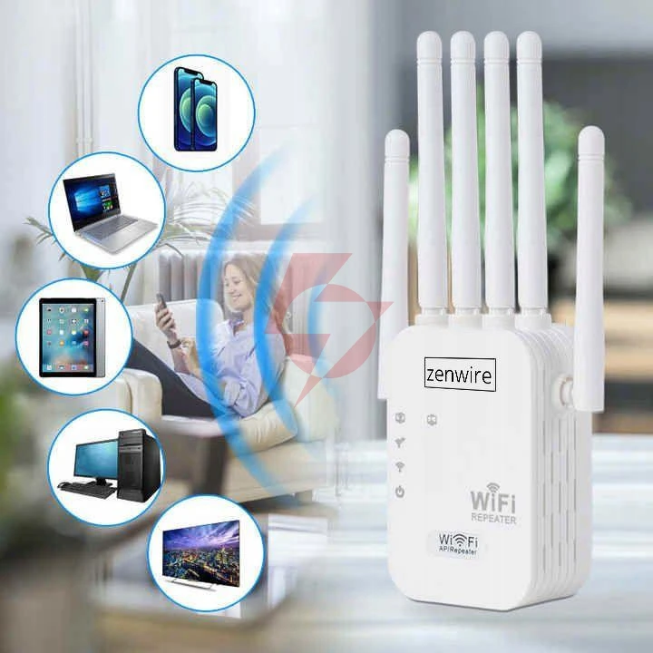 Wzmacniacz sygnału repeater wifi 5 zewnętrzny repeater access point zenwire wd-r1201u 1200 mb/s