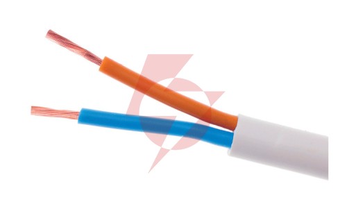 Przewód elektryczny linka h03vv-f omy 2x1mm2 300v elektrokabel biały 100m