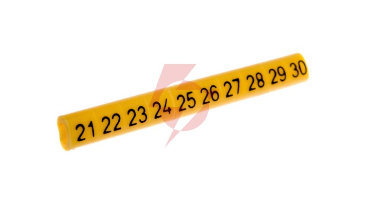 Oznacznik przewodów OZ-0/21-30 żółty E04ZP-01020101300 /100szt./