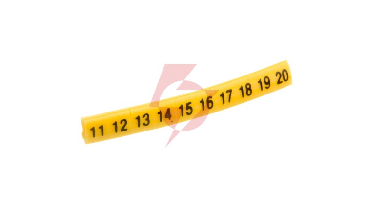 Oznacznik do złączek EZ-5/11-20 żółty R34RR-02050301300 /100szt./