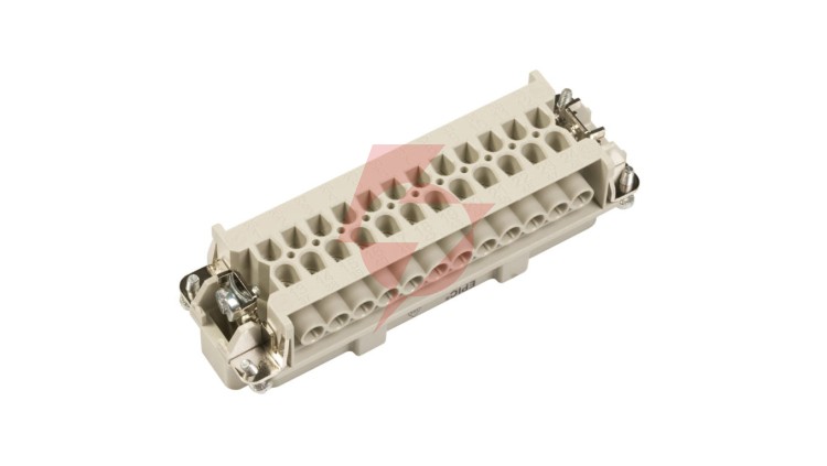 Wkład złącza 24P+PE męski 16A 500V EPIC H-BE 24 SS 10196000
