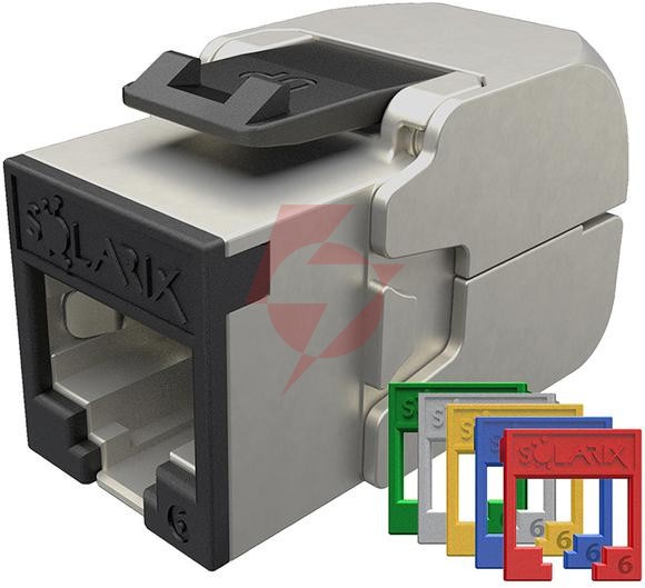Moduł keystone beznarzędziowy samozaciskowy solarix cat.6 stp rj45 ral fit