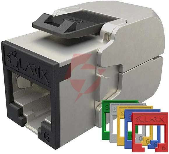 Moduł keystone beznarzędziowy samozaciskowy solarix cat.6 stp rj45 ral fit