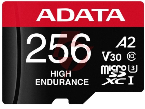 Adata karta microsd high endurance 256gb uhs1 u3 v30 a2 100/85mb/s + adapter