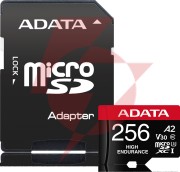Adata karta microsd high endurance 256gb uhs1 u3 v30 a2 100/85mb/s + adapter
