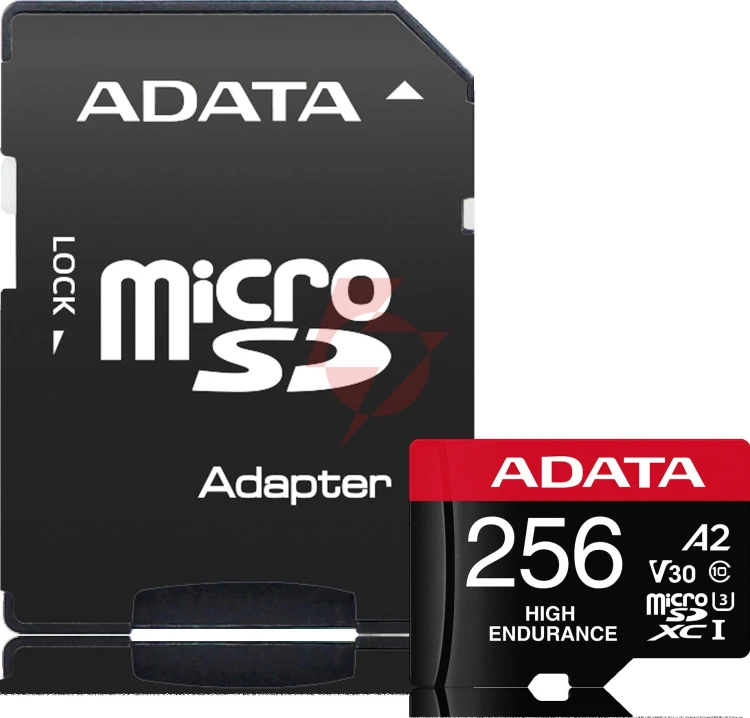 Adata karta microsd high endurance 256gb uhs1 u3 v30 a2 100/85mb/s + adapter