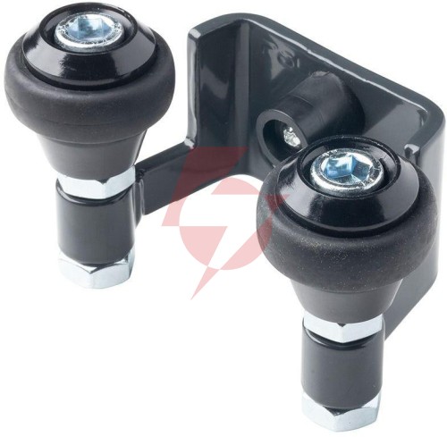 Uchwyt psg 60.022.9005 42mm górny do bram przesuwnych (2 rolki) kolor czarny ral9005