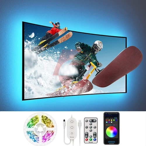Govee h6179 tv backlight taśma led dla tv 46-60 cali, bluetooth, rgb