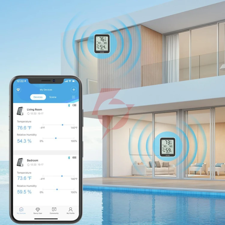 Govee h5075 termometr i higrometr bluetooth, wyświetlacz