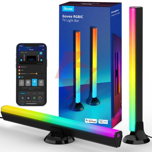 Govee h6046 tv light bars oświetlenie led rgbic, 2.4ghz wi-fi, bluetooth