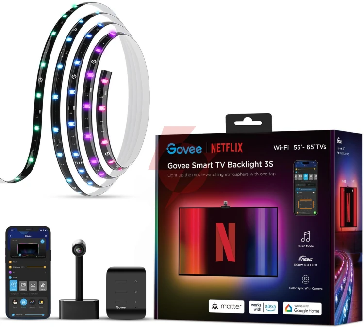 Govee h6098 envisual tv backlight netflix co-branding version taśma led podświetlenie dla tv 55-65 c