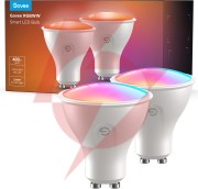 Govee h600d gu10 light bulb 2-pack inteligentna żarówka rgbww 400 lm, wi-fi, bluetooth