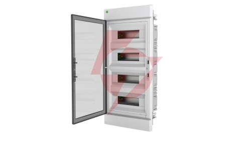 Rozdzielnica modułowa ELEGANT 4x12 PE+N podtynkowa dymny 2475-01